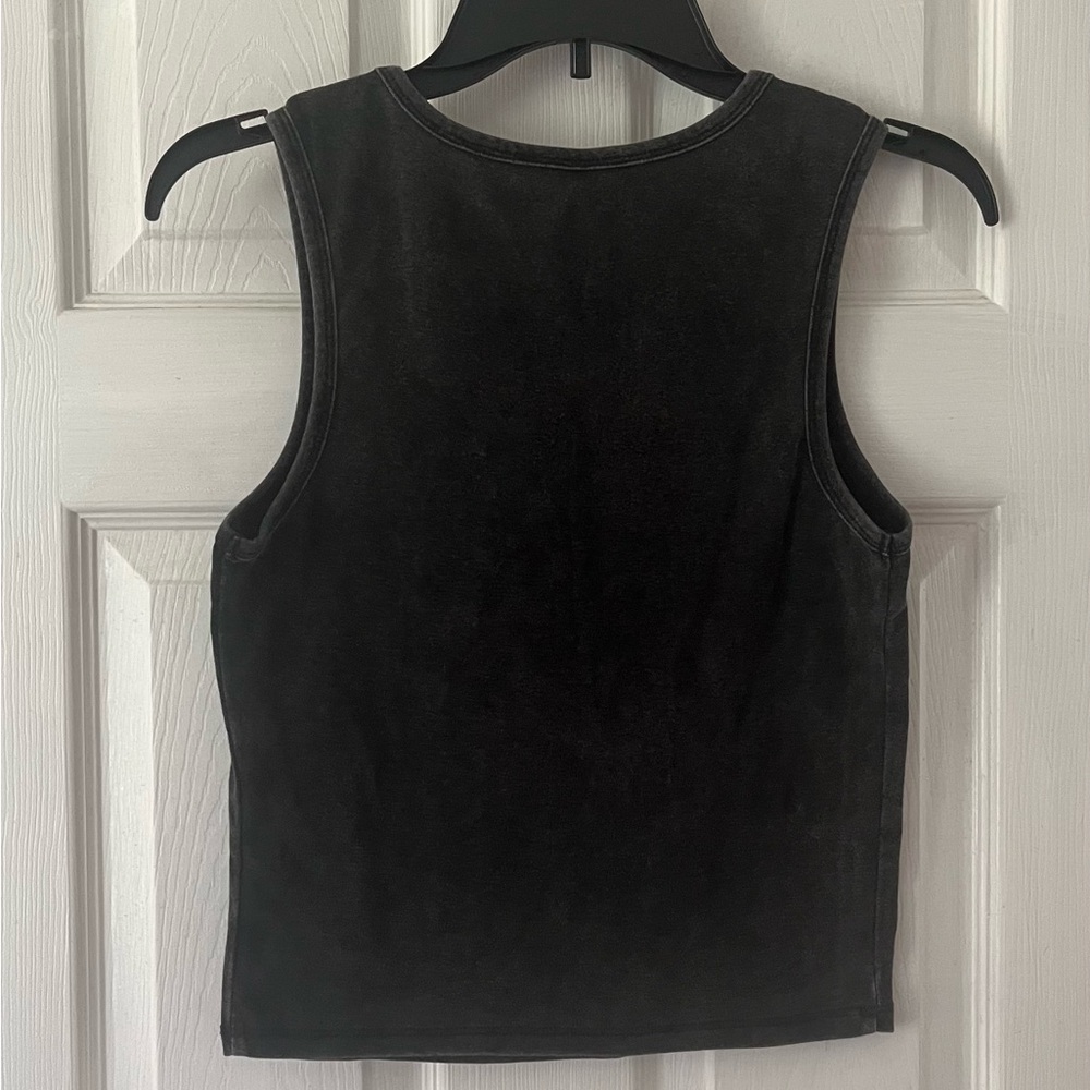 Awake Charcoal Gray Tank Top - Picture 3 of 4